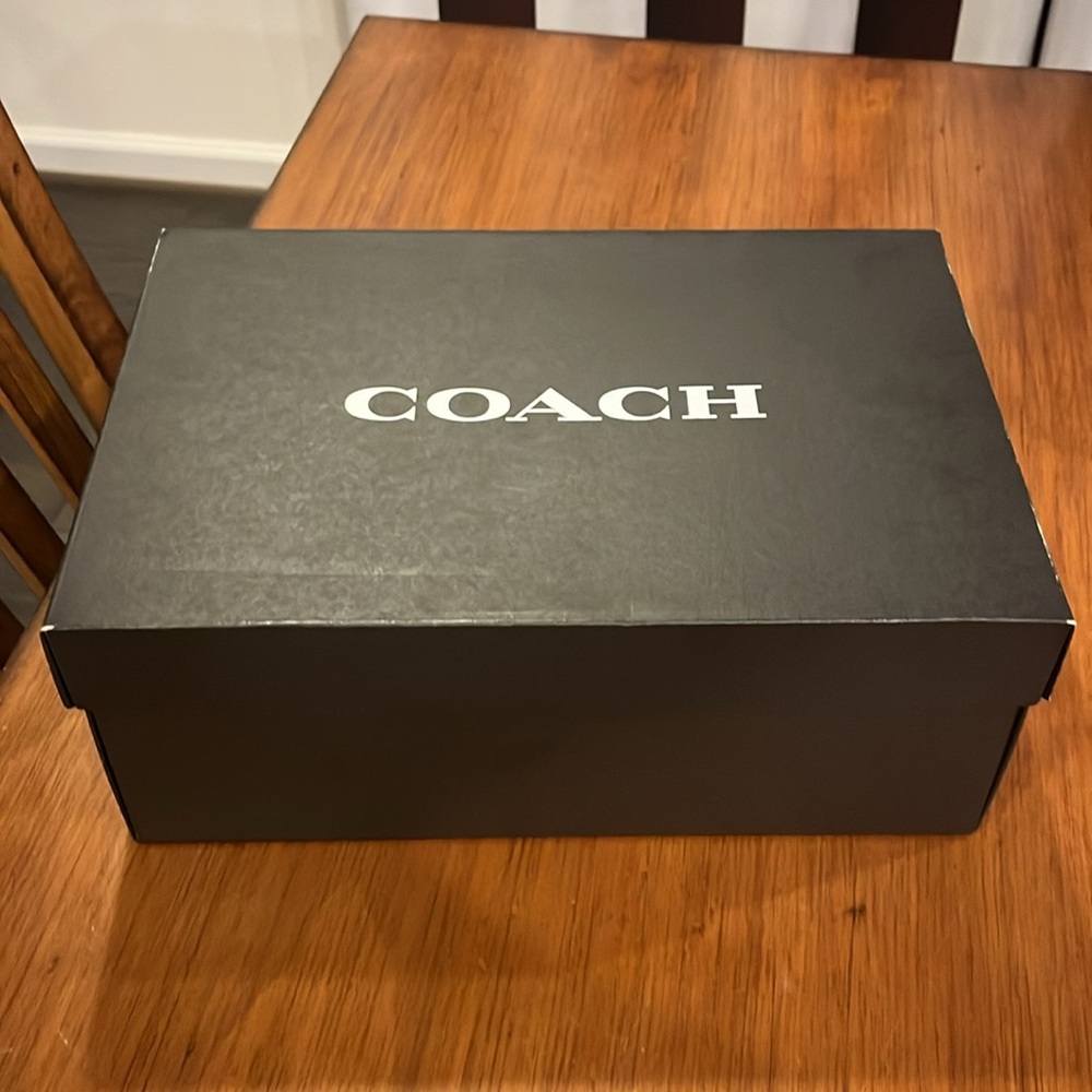 Coach New York Signature Clog Shoes new Charcoal Black Men’s Size 13 - Picture 15 of 16